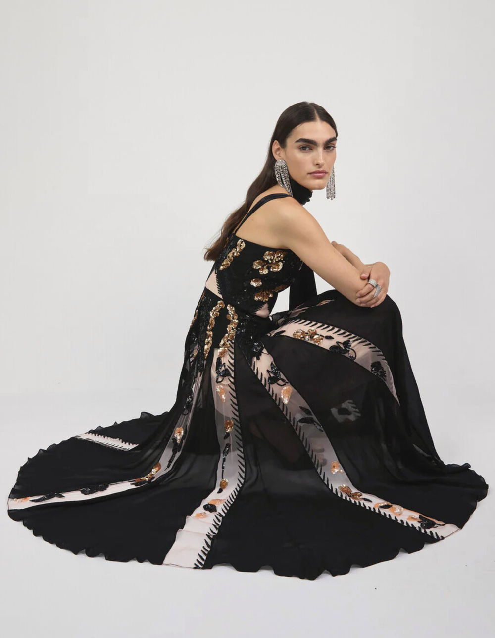 Pomegranate Square Neck One Piece Swimsuit - Pink Mix | Swimwear