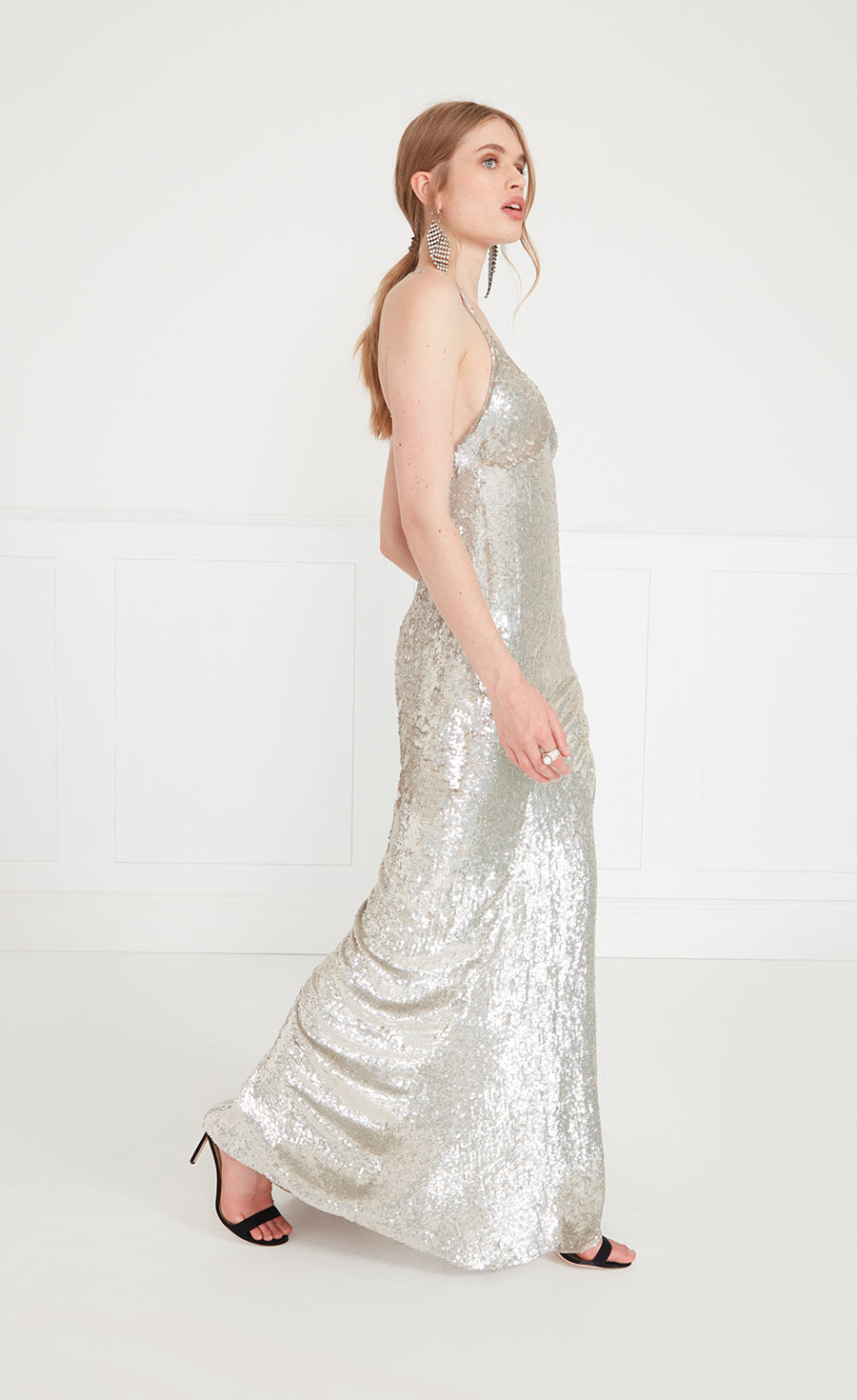 Tamir Long Dress - Silver