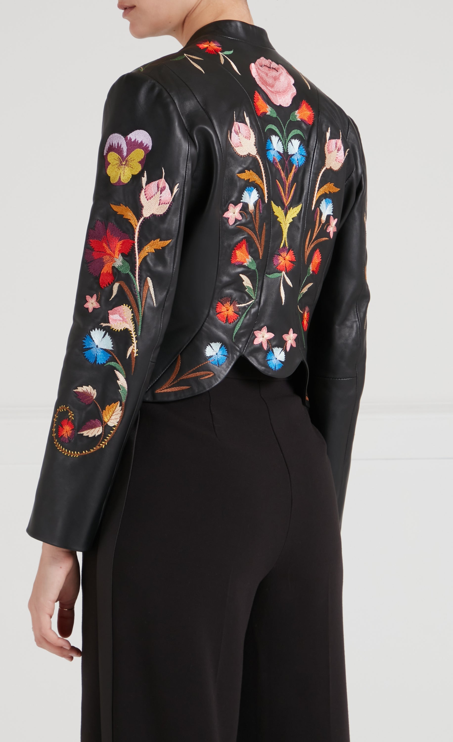 Toledo Fitted Leather Jacket - Black