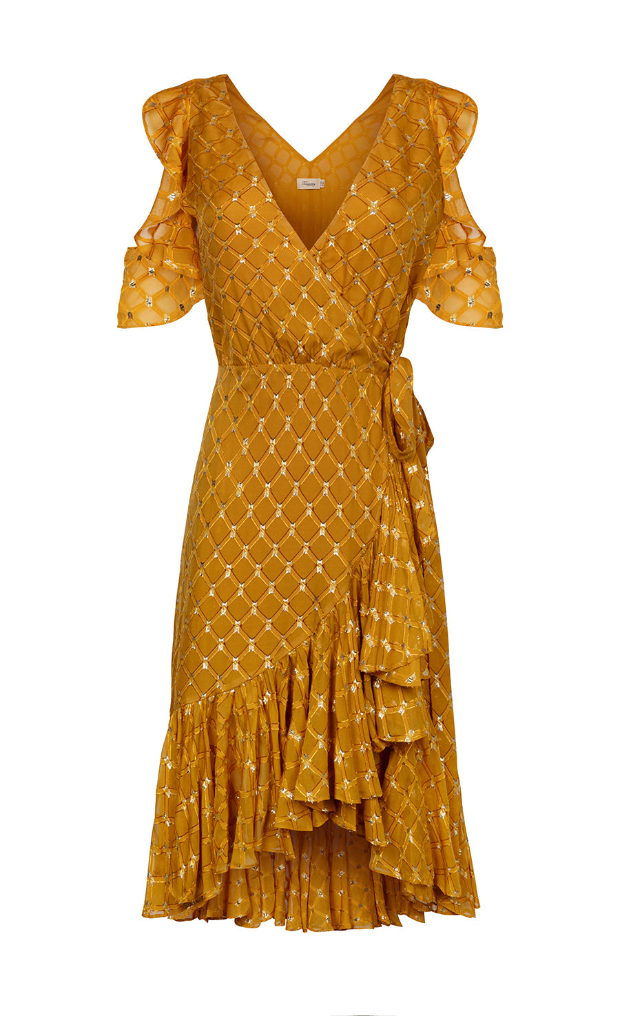 Angelico Mini Dress - Amber Gold