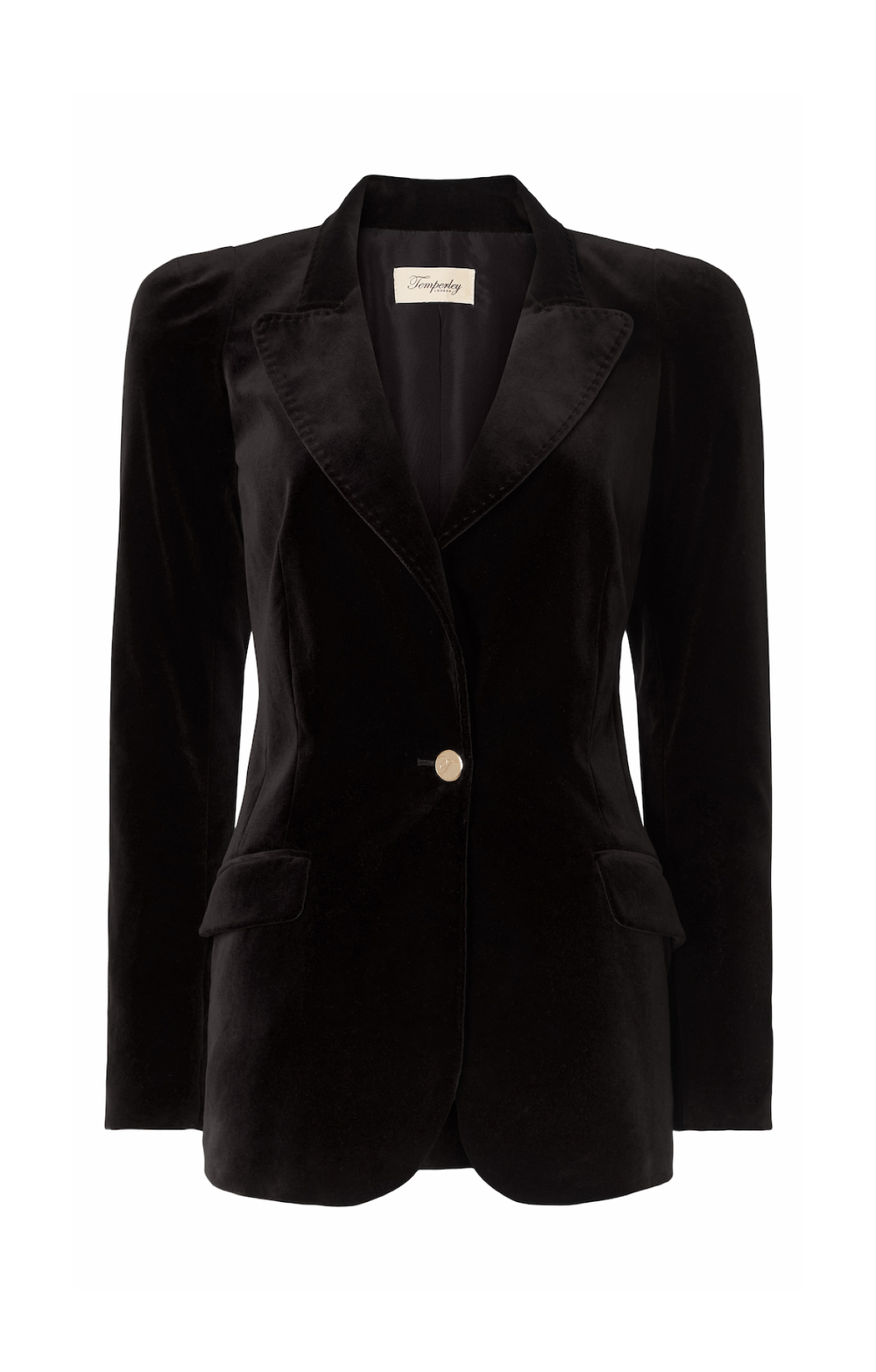 Clove Velvet Jacket - Black