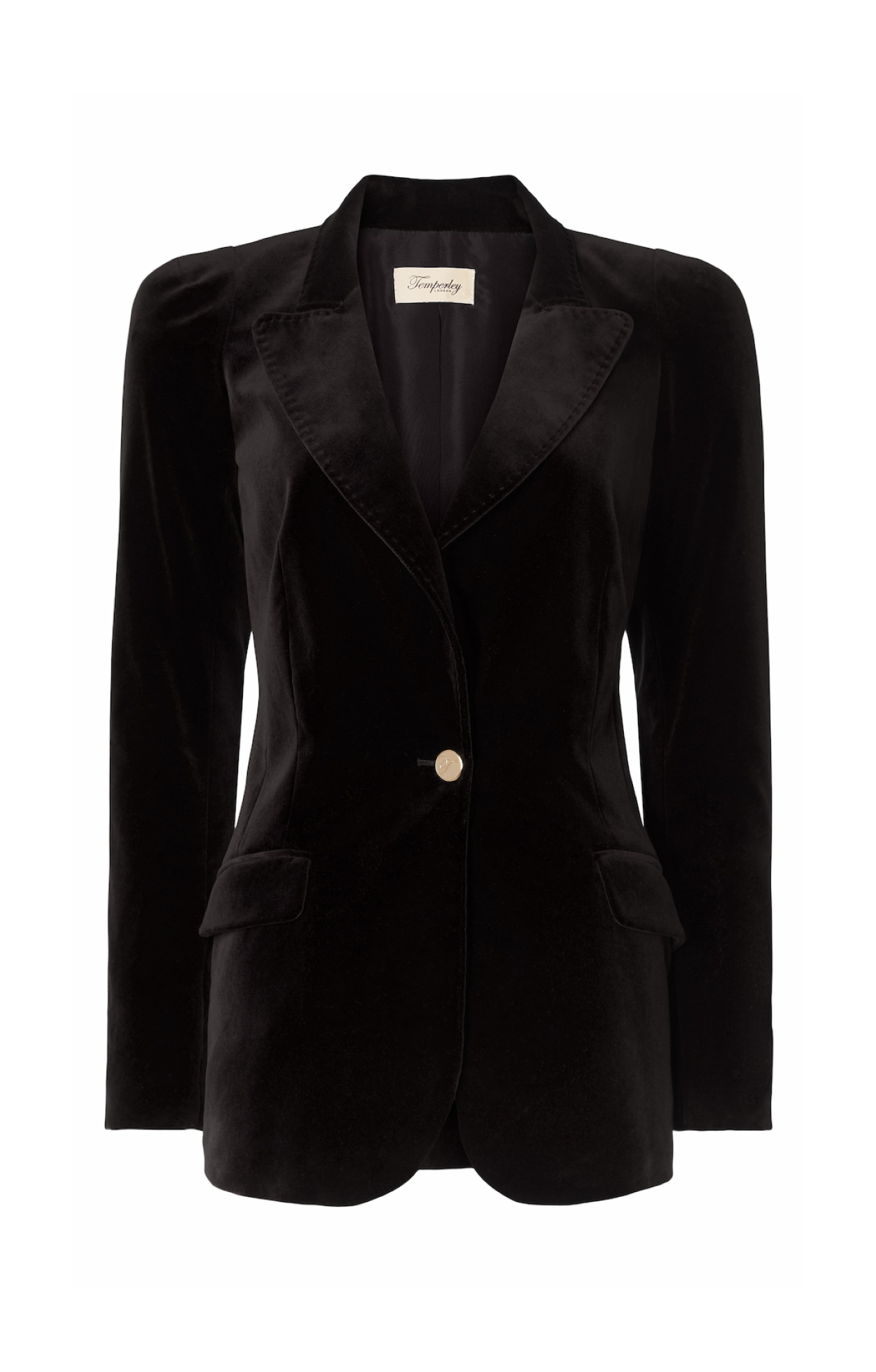 Clove Velvet Jacket - Black