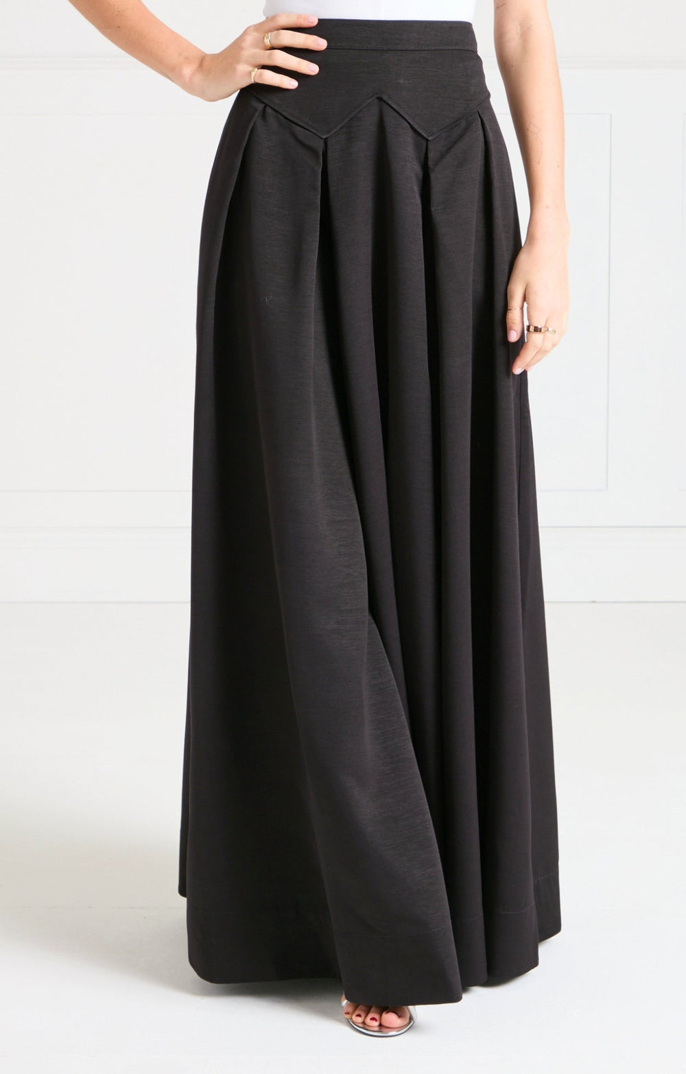 Elodie Full-Length Skirt - Black
