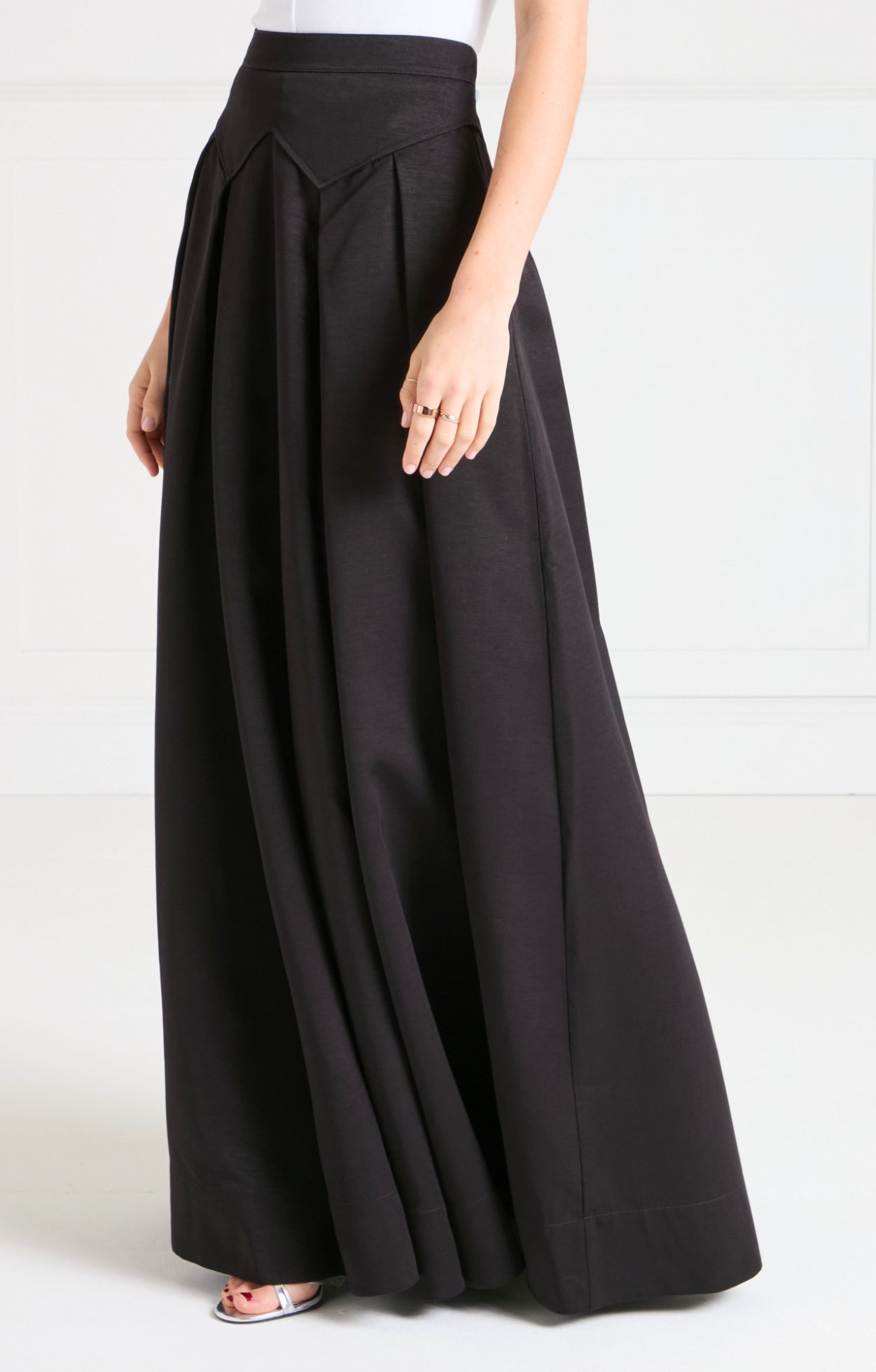 Elodie Full-Length Skirt - Black