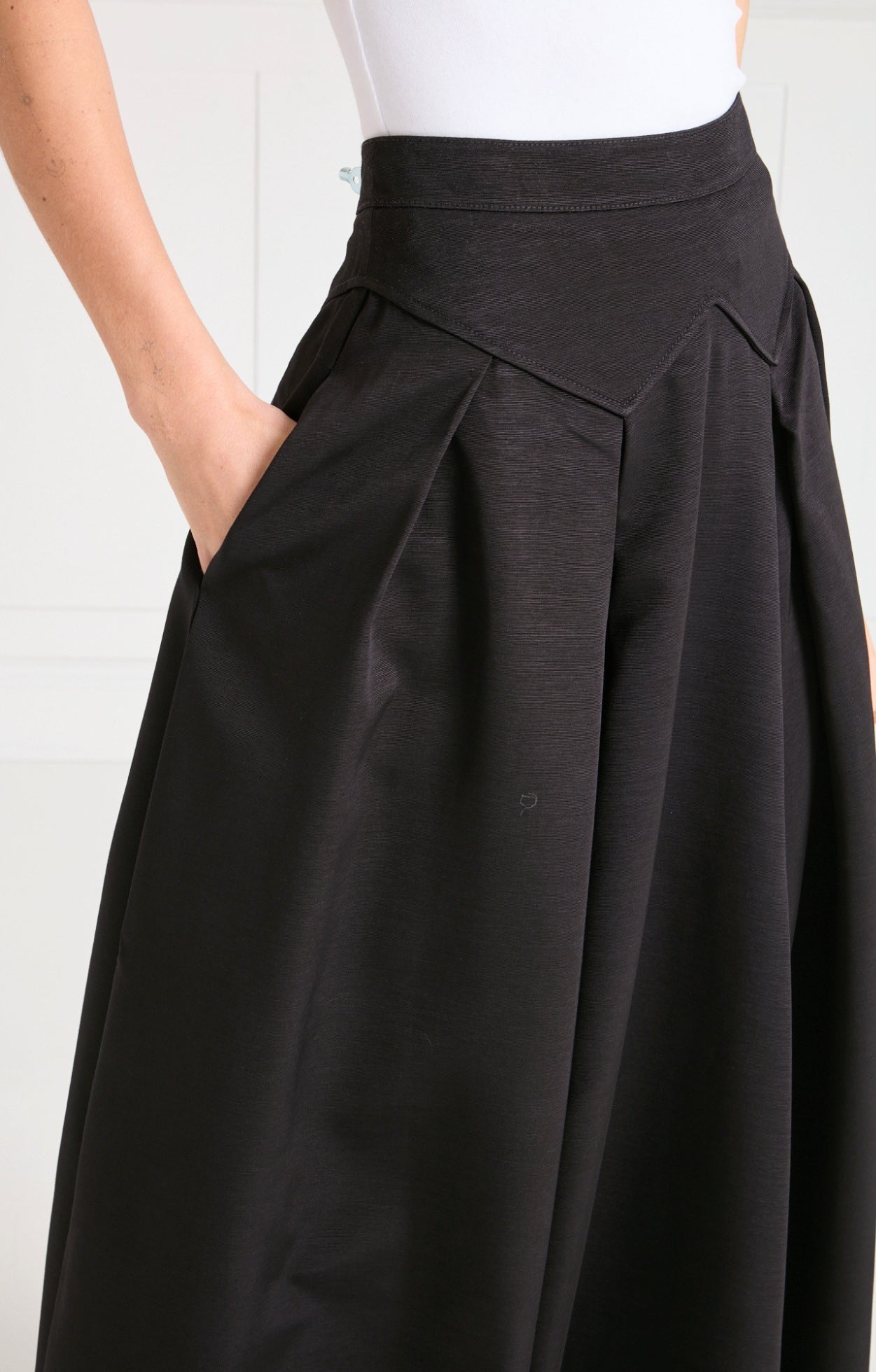 Elodie Full-Length Skirt - Black