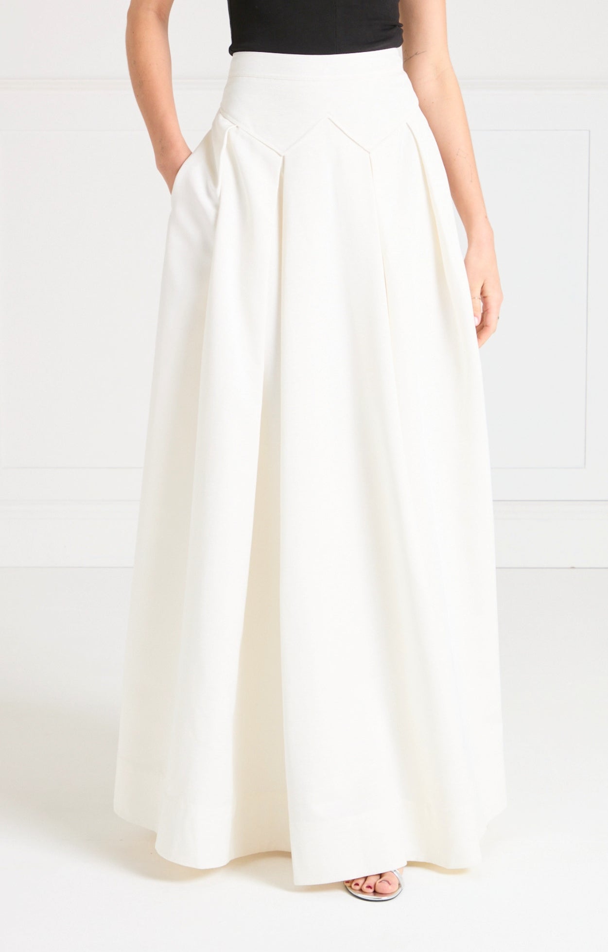Elodie Full-Length Skirt - Ivory