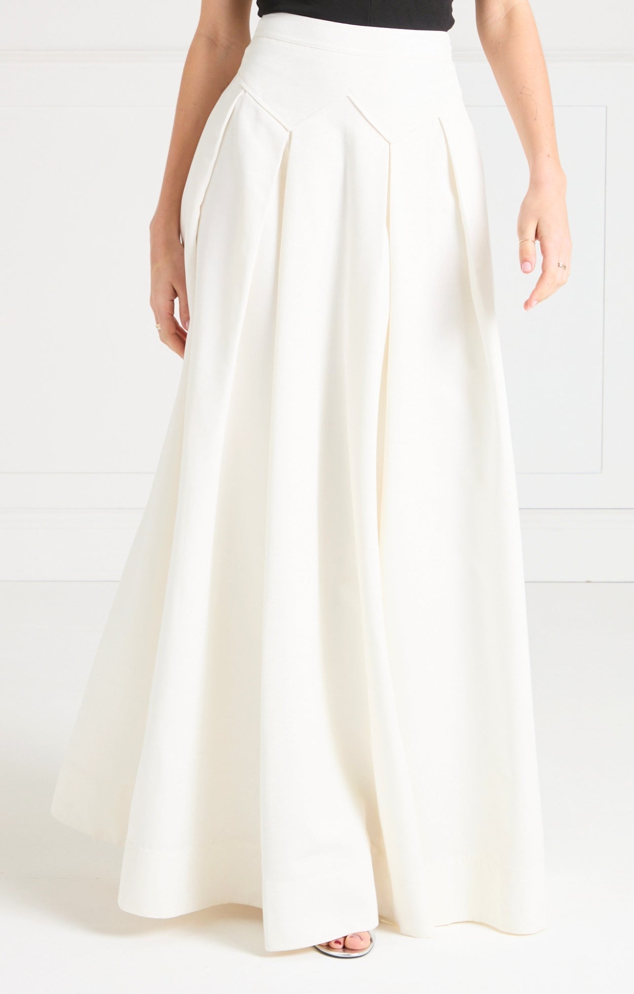 Elodie Full-Length Skirt - Ivory