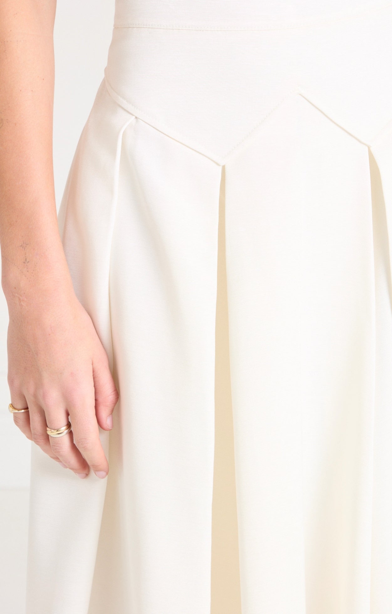 Elodie Full-Length Skirt - Ivory