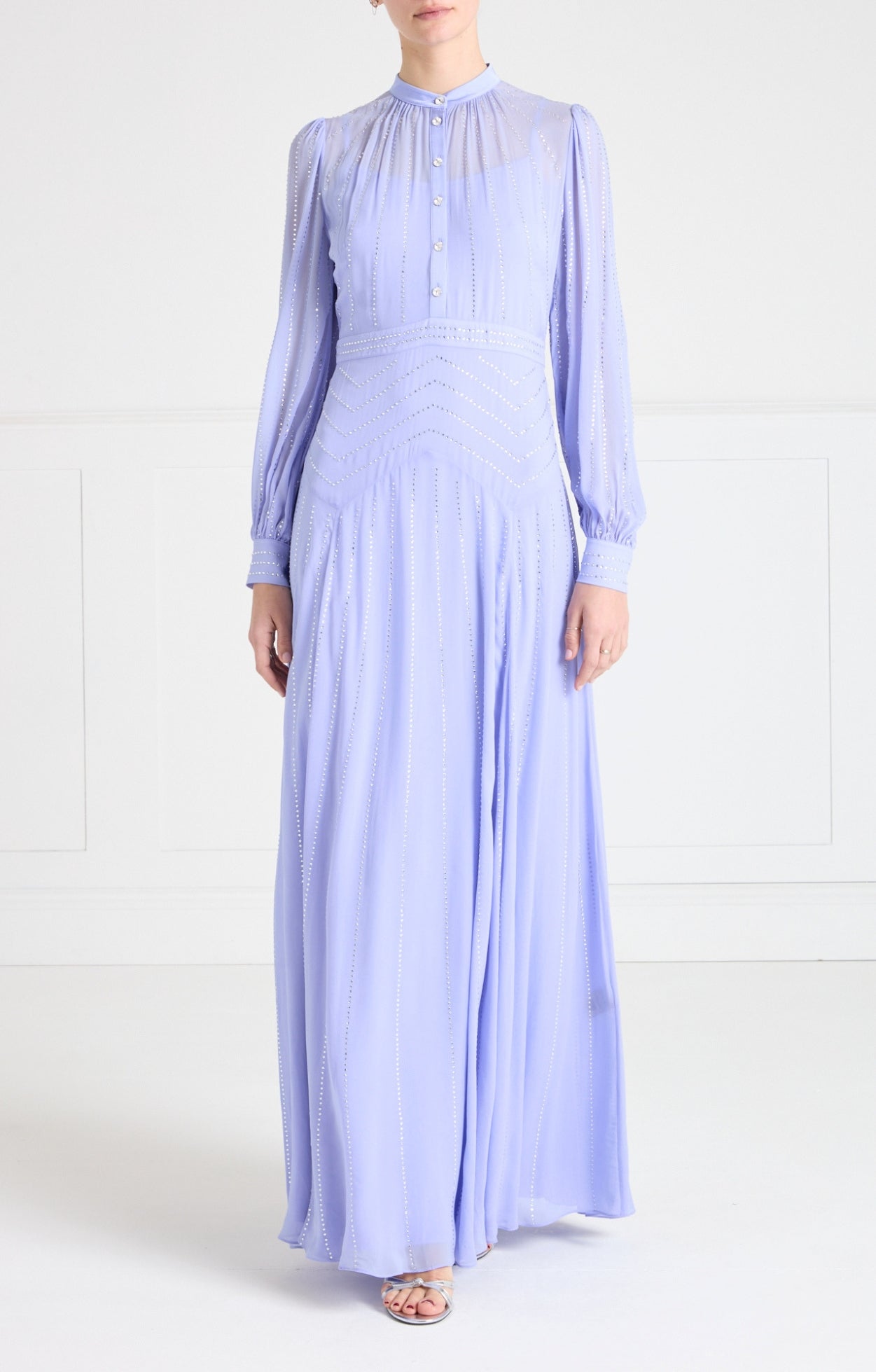 Villanelle Full Length Dress - Lavender Blue