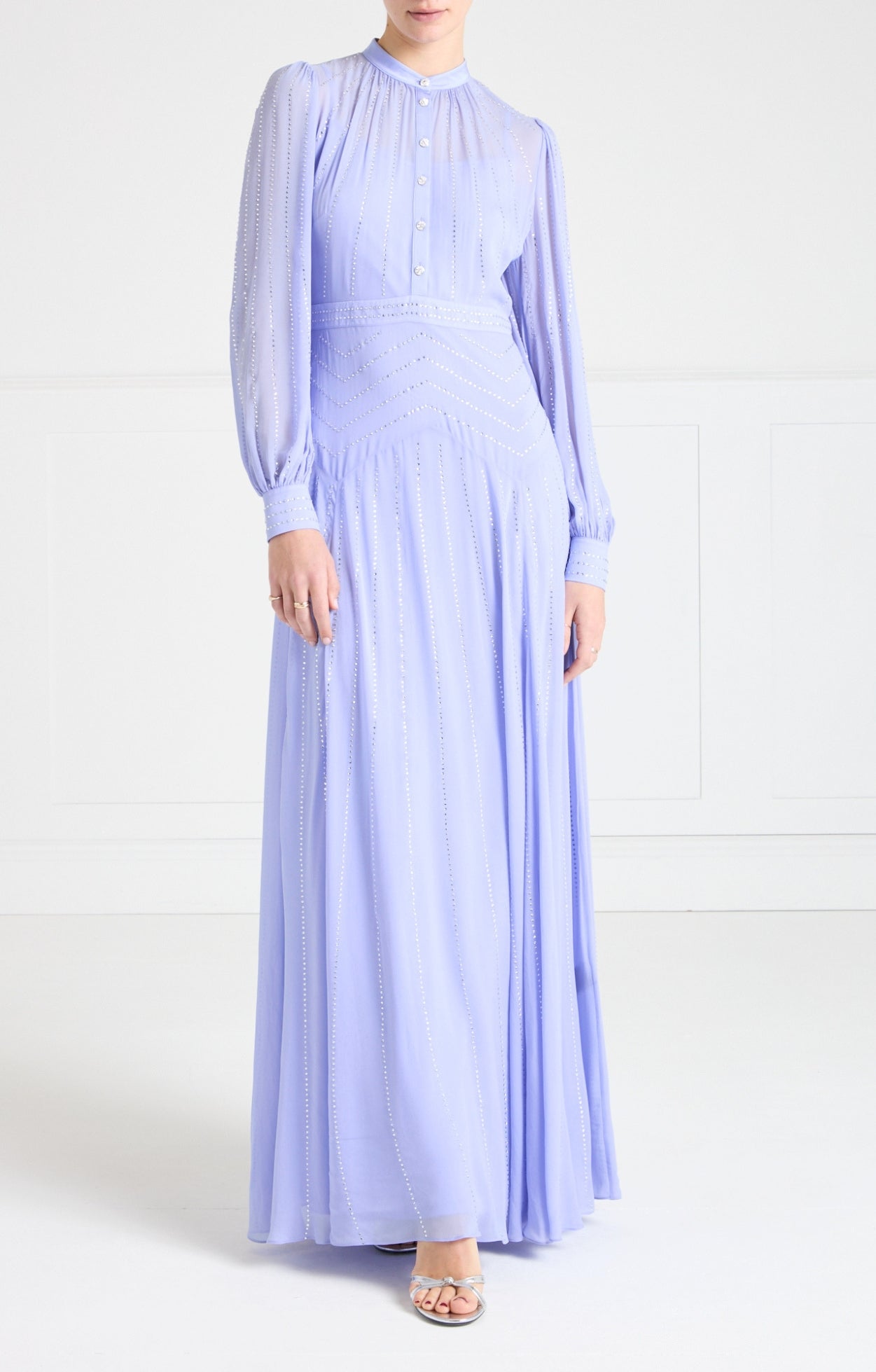Villanelle Full Length Dress - Lavender Blue
