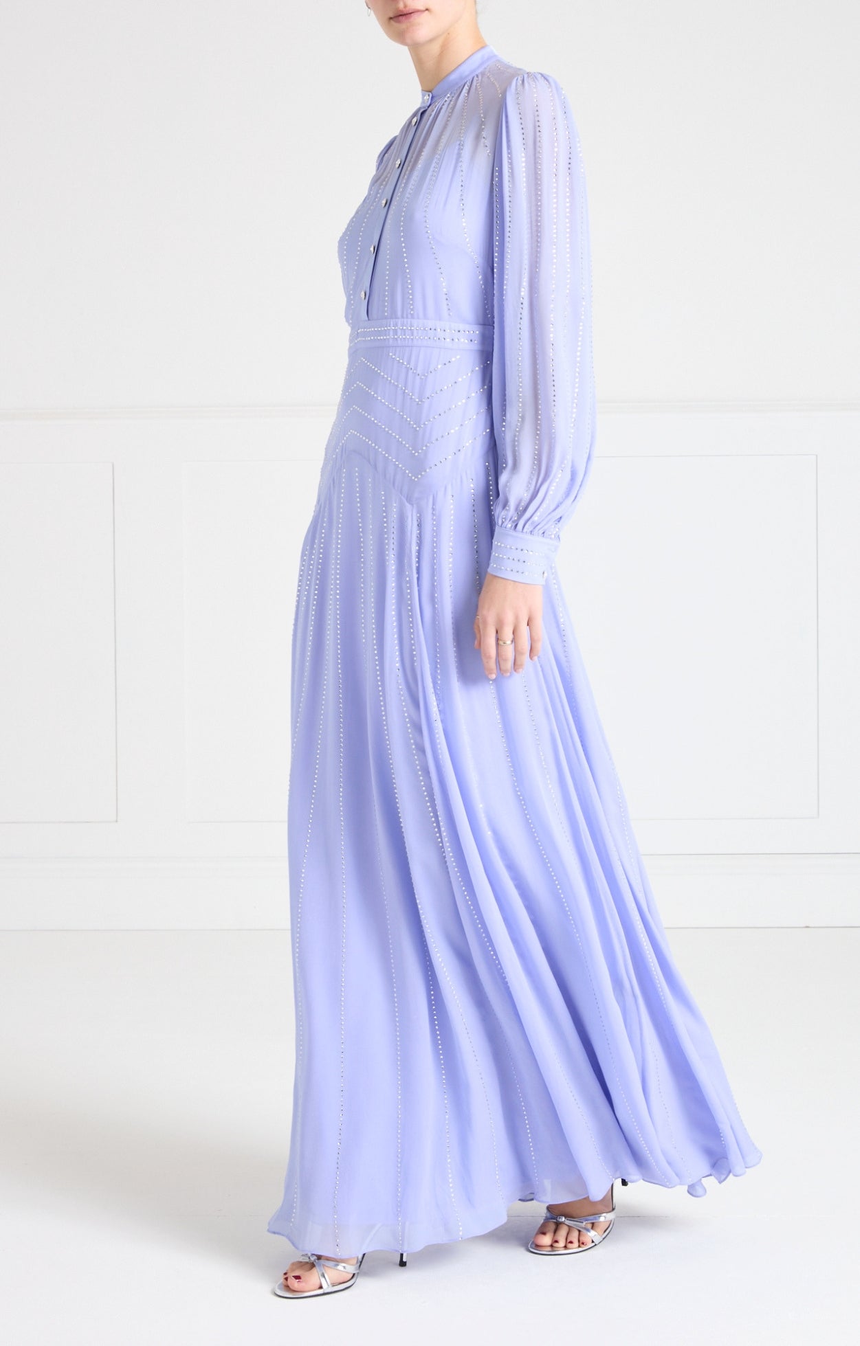 Villanelle Full Length Dress - Lavender Blue