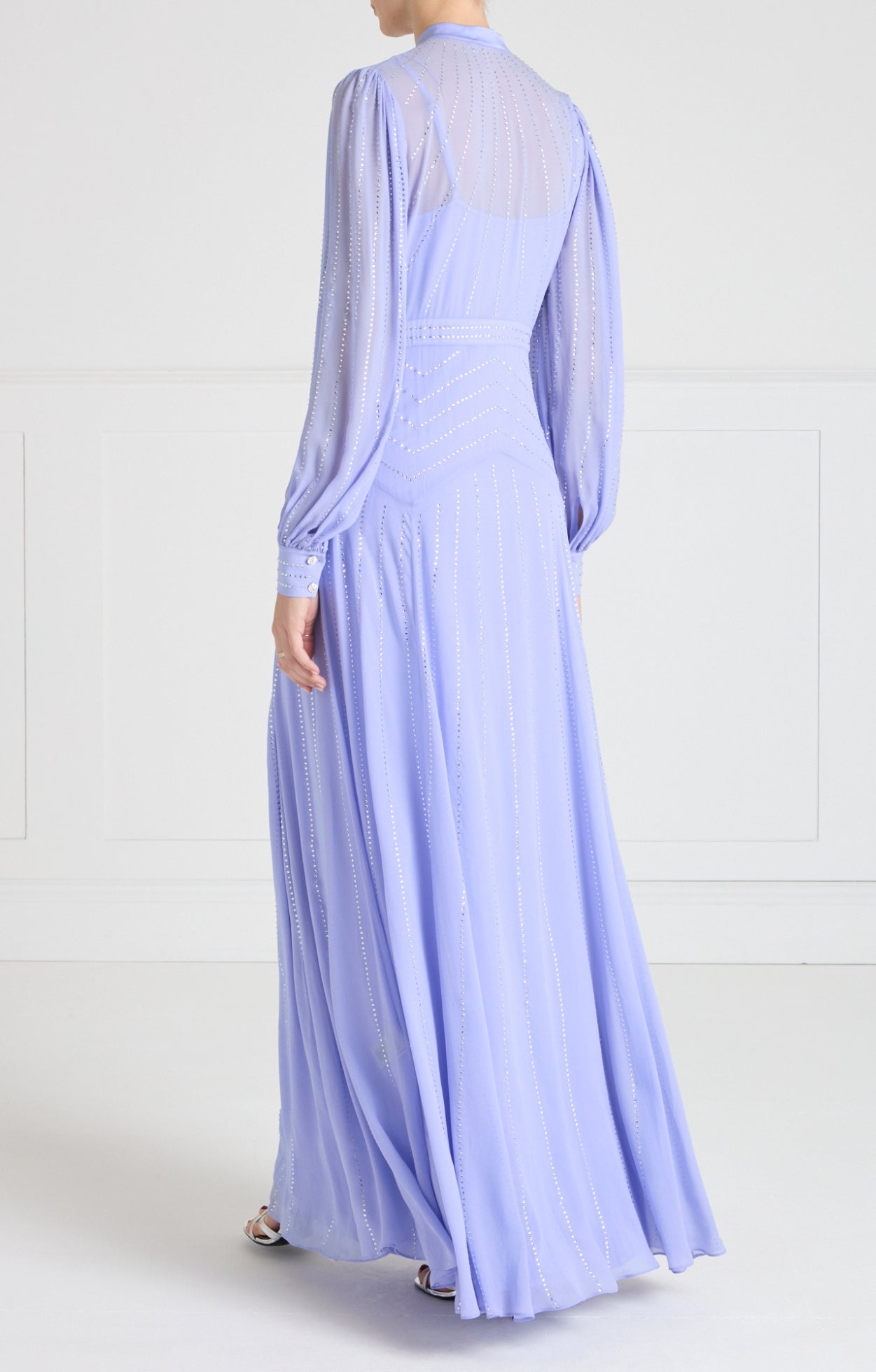 Villanelle Full Length Dress - Lavender Blue