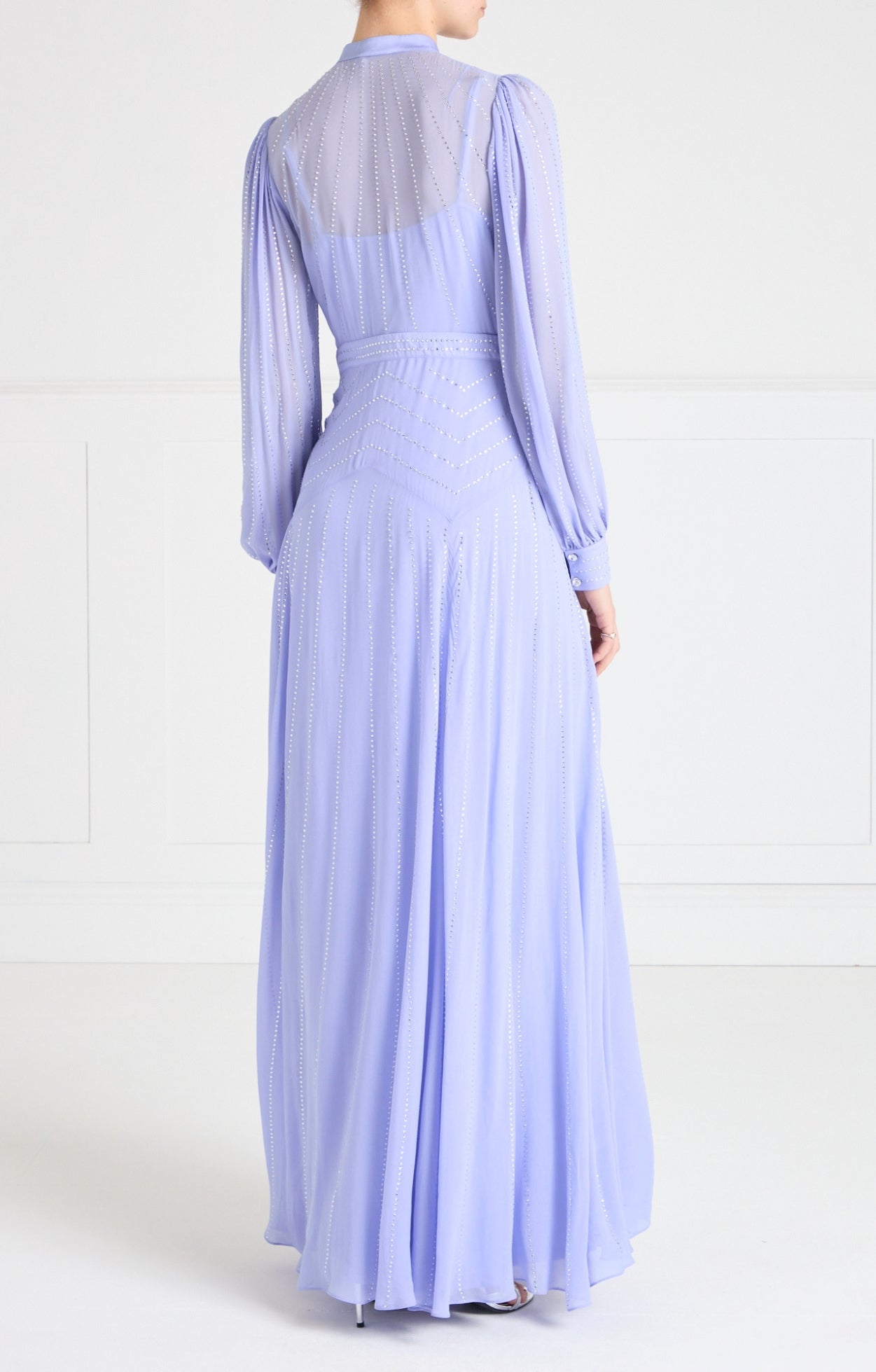 Villanelle Full Length Dress - Lavender Blue