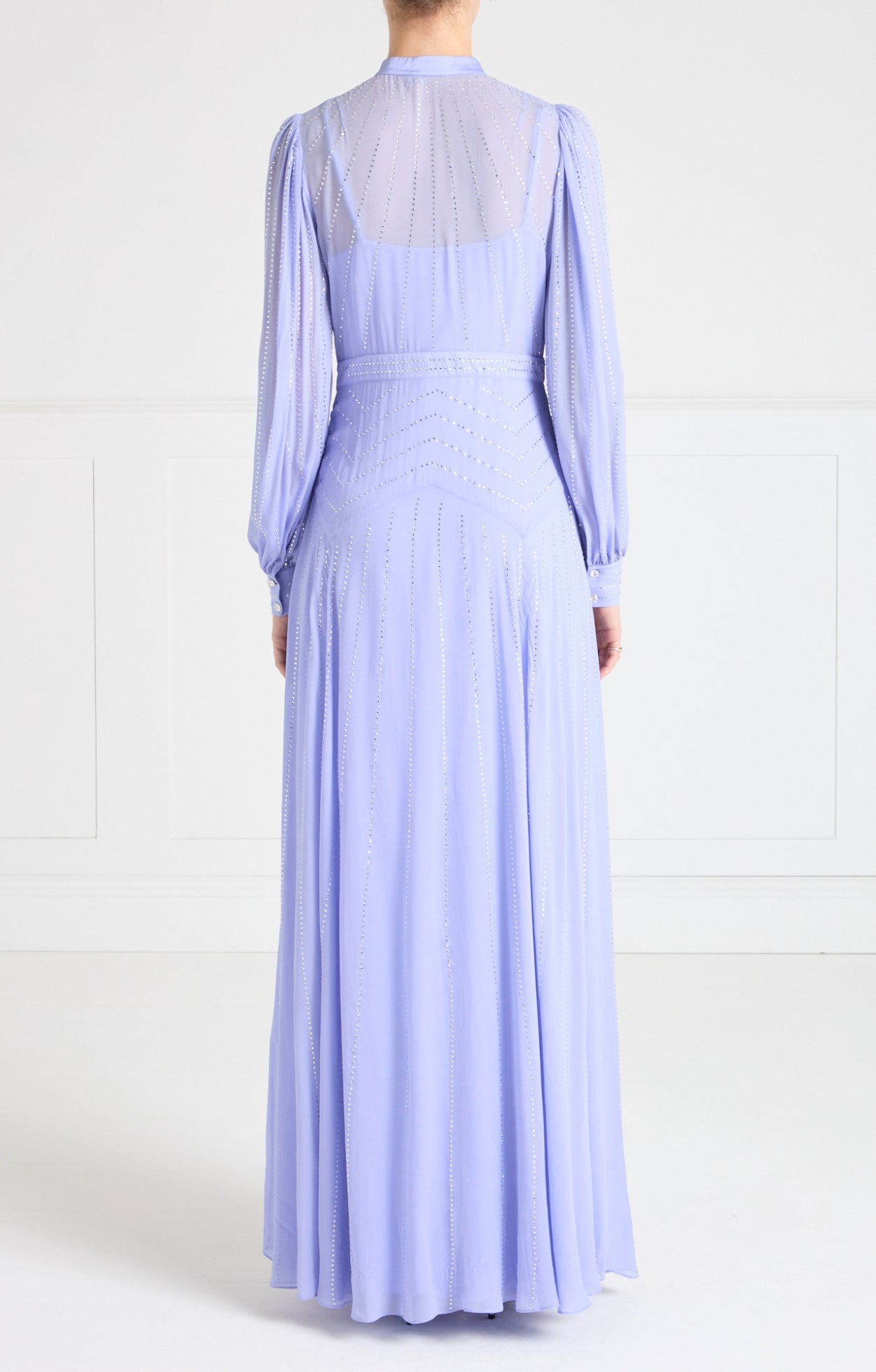 Villanelle Full Length Dress - Lavender Blue