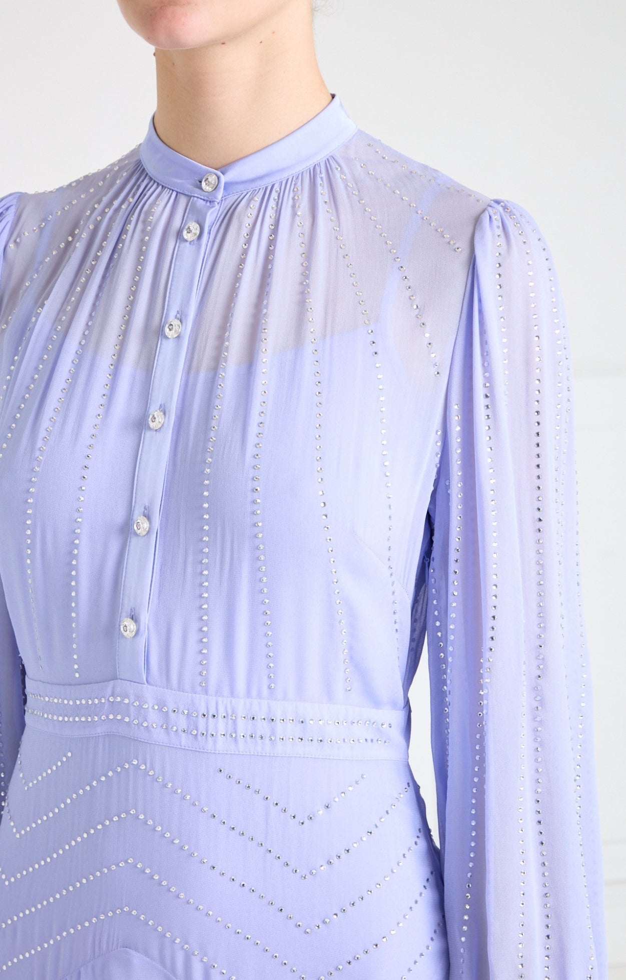 Villanelle Full Length Dress - Lavender Blue
