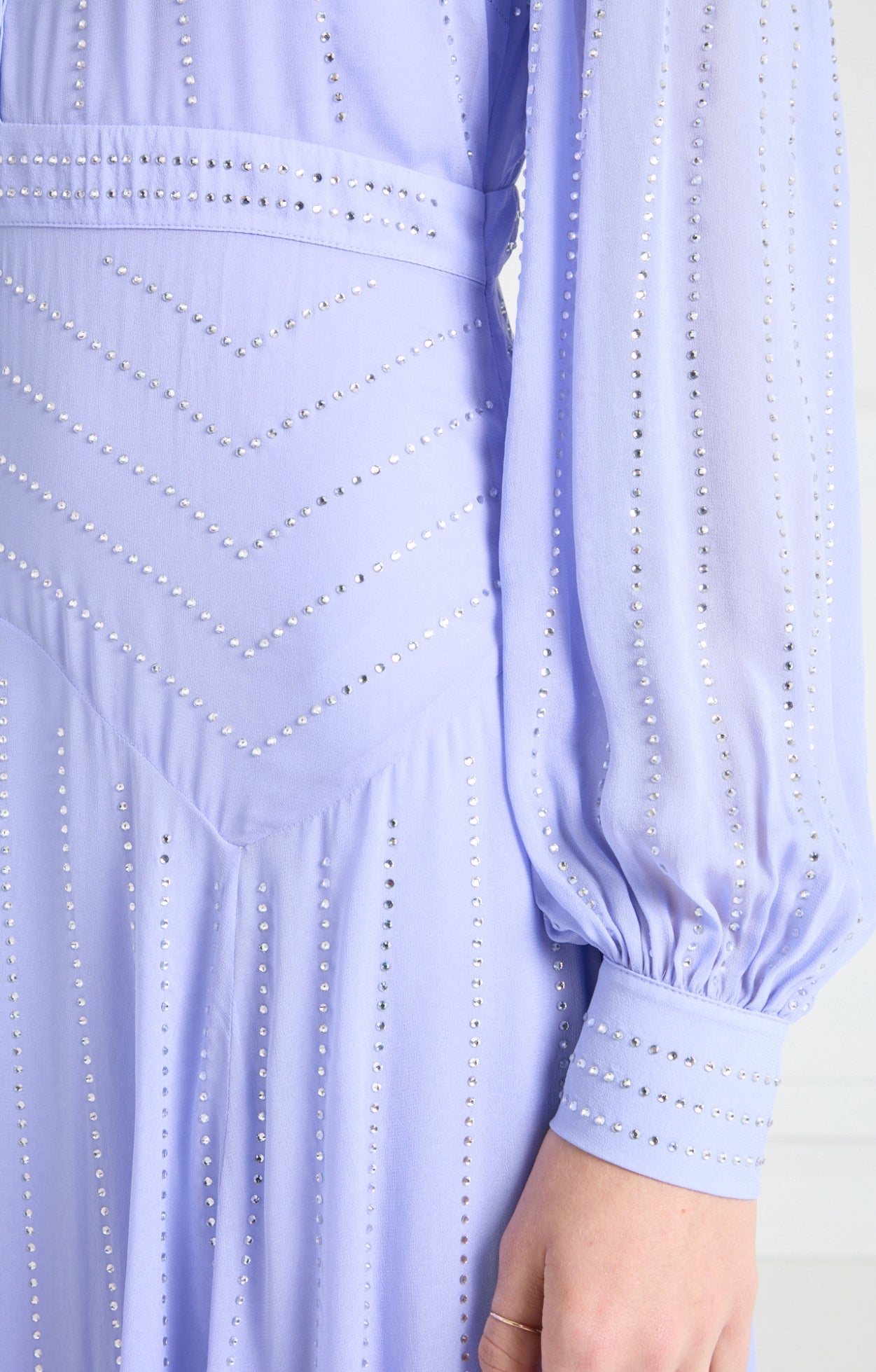 Villanelle Full Length Dress - Lavender Blue