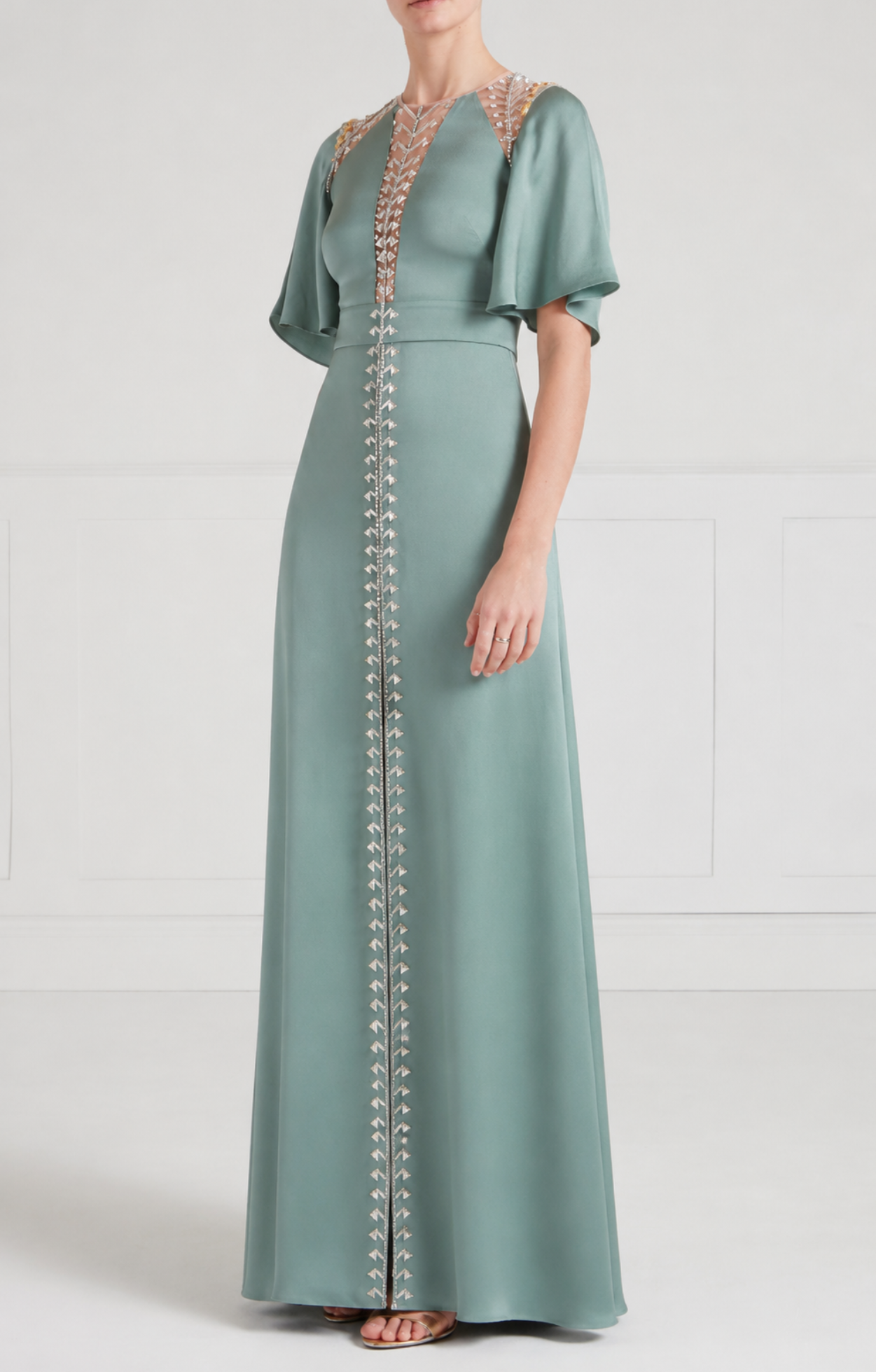 Wildlife Gown - Jade Green