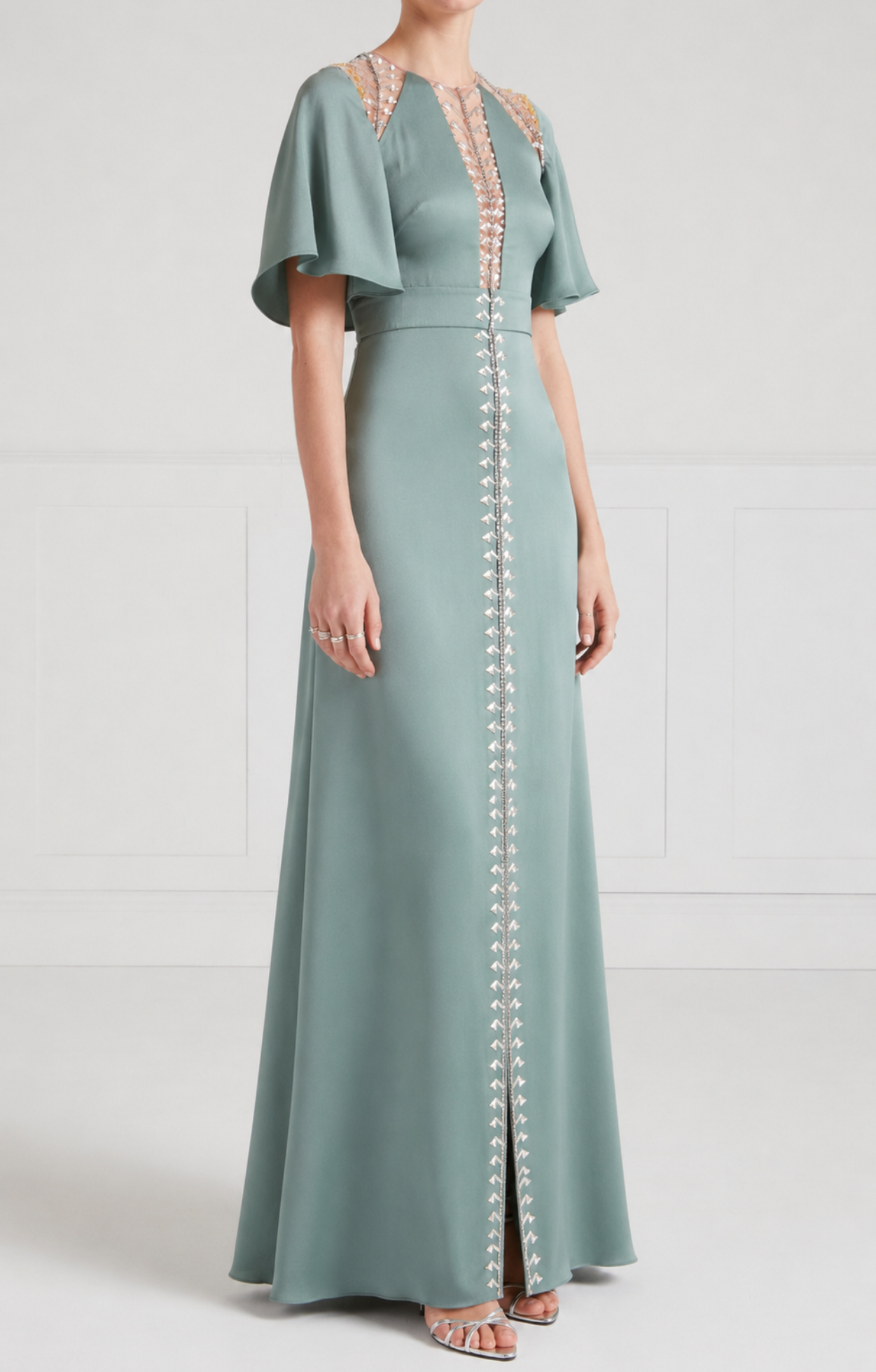 Wildlife Gown - Jade Green